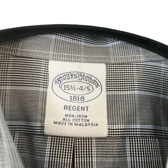 Brooks Brothers 1818 Regent Non Iron All Cotton Button Front Shirt Size 15.5-4/5 - Picture 5 of 6